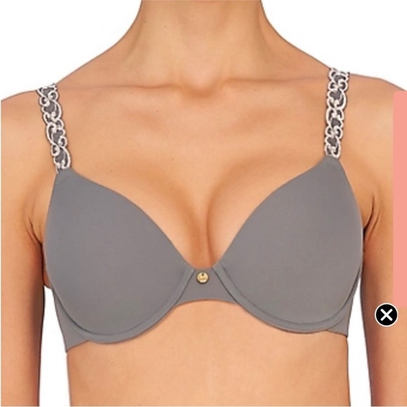 NATORI 32 DDD #732080 PURE LUXE CONTOUR UNDERWIRE BRA, ANCHOR/MBL, NWT, MSRP $74 - Picture 1 of 5